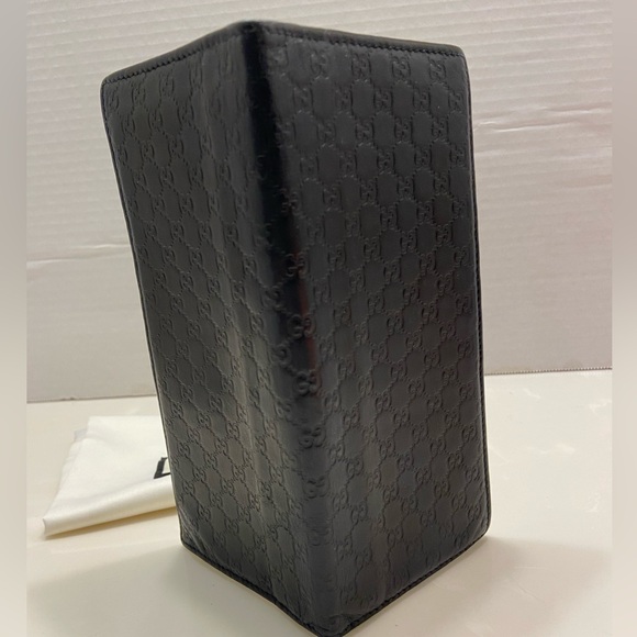 Gucci Wallet navy blue. Long micro GG wallet. Luxury leather - Picture 4 of 13